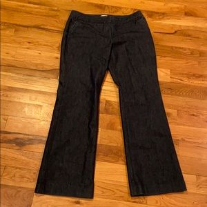 Halogen Taylor fit denim wide leg dress pant 12